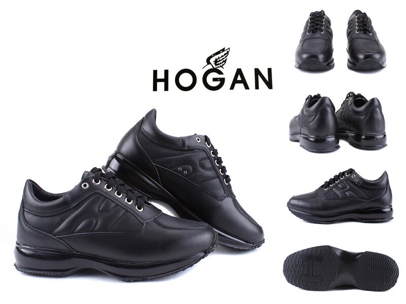 Hogan Online Interactive Nero Donna scarpe di cuoio